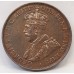 AUSTRALIA 1936 . ONE 1 PENNY . VARIETY . DIE CRACKS ON BOTH SIDES